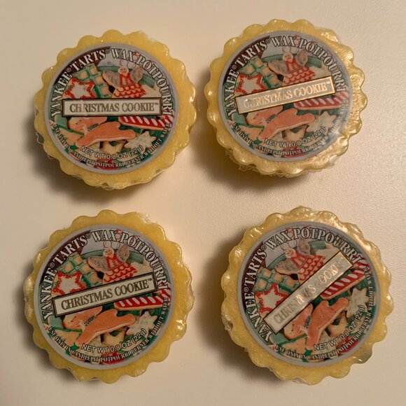 Yankee Candle Wax Tarts CHRISTMAS COOKIE Rare and Retired Label x 4 - Picture 3 of 5